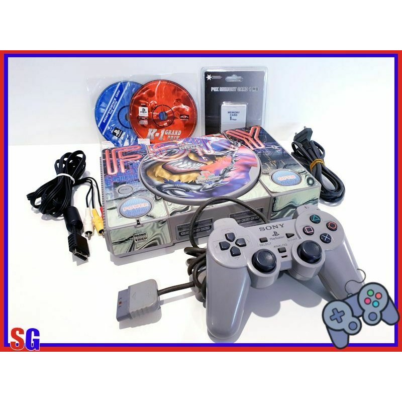 CONSOLE SONY PLAYSTATION 1 PS1 PSX + CONTROLLER 2 GIOCHI E MEMORY